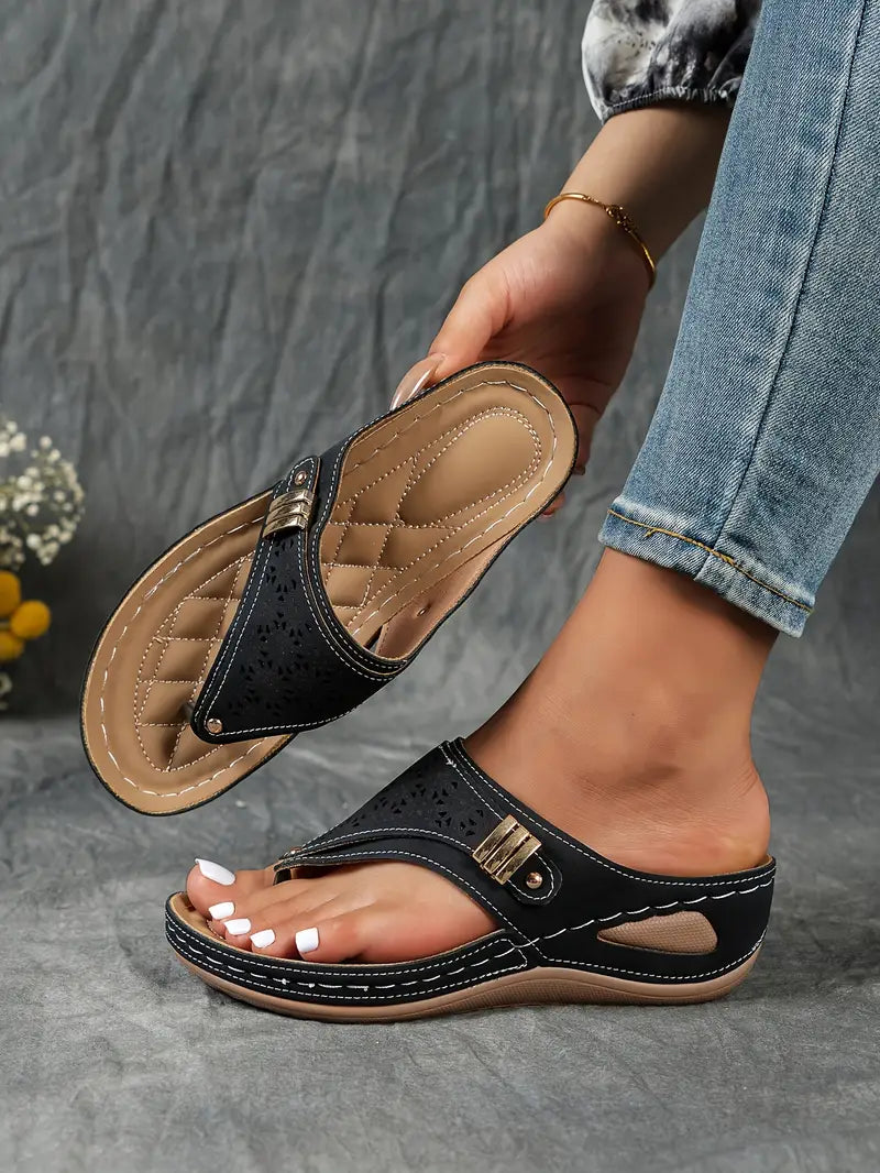 Sandales OrthoÉlégance™ | Soutien Orthopédique et Design Raffiné
