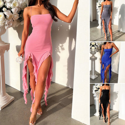Robe Irys™ avec volants élégants pour un look de soirée chic.